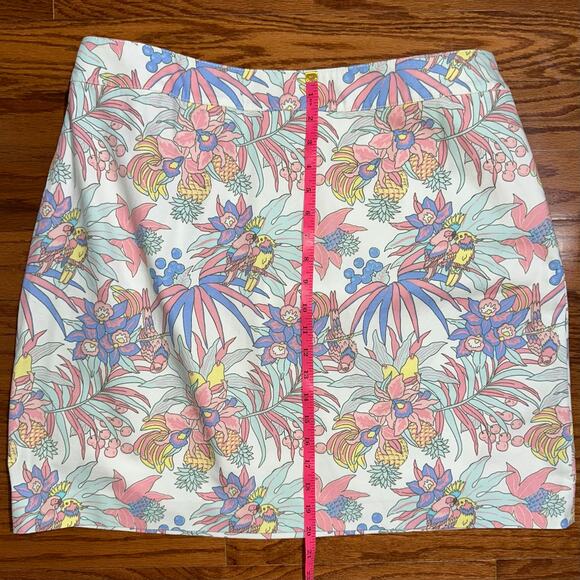 NWT Talbots Plus Petite Tropical Floral Canvas A-Line Mini Skirt Size 16WP - Picture 12 of 12